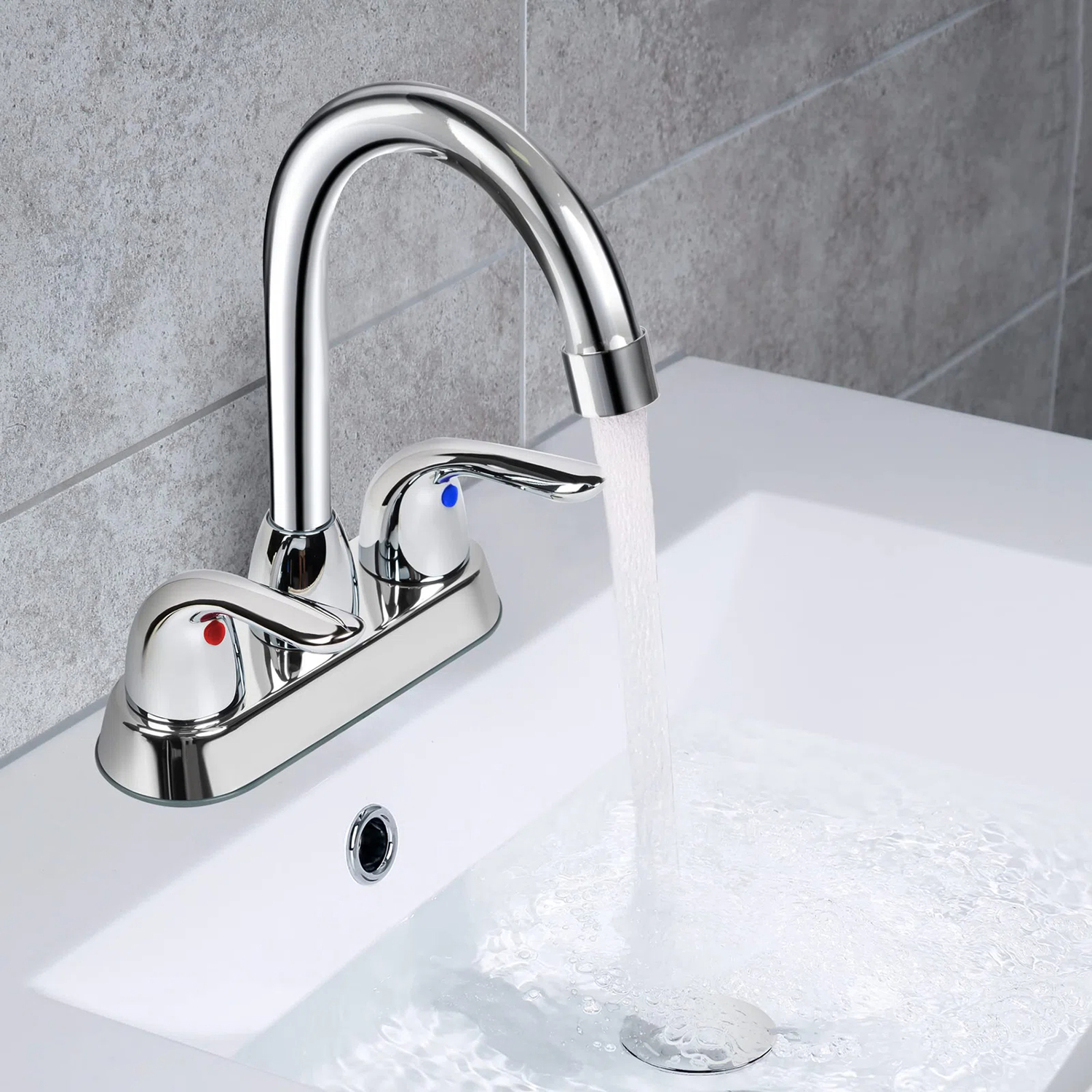 CUPC Widespread 4 Inch Centerset 2 Handles Bathroom Basin Faucet bathroom water mixer taps