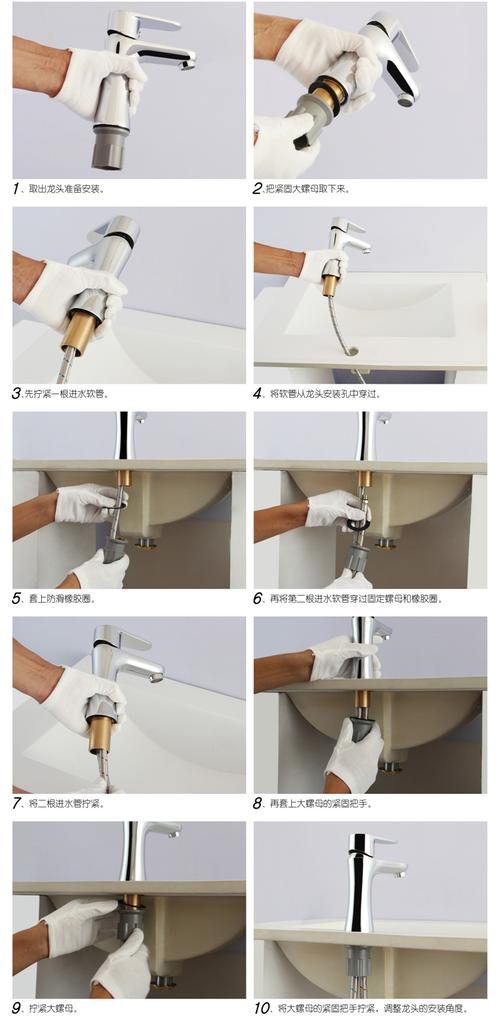 Installation Process for a Single Hole Faucet Installation Process for a Single Hole Faucet