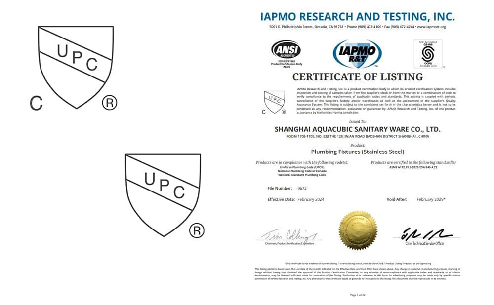 CUPC-certified faucet (1) CUPC-certified faucet (1)