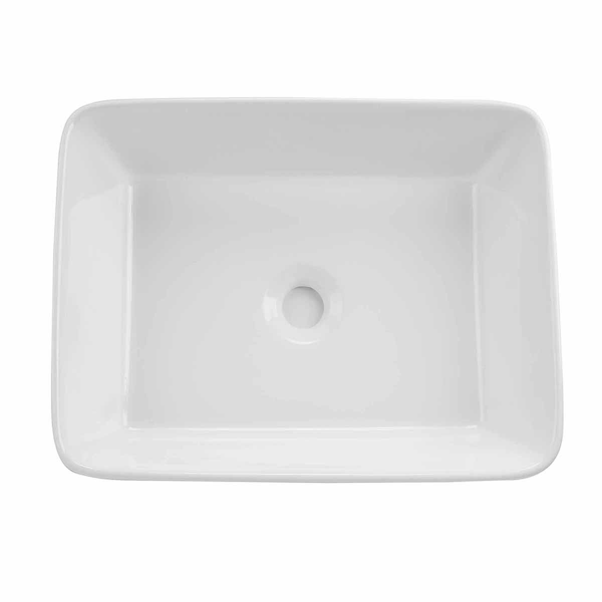 Professional Manufacturing Hotel Ceramic Porcelain Fireclay White Countertop Bathroom Sink / Basin