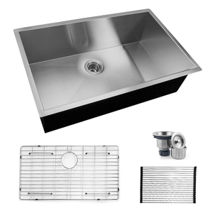 Hot Sale 18 Gauge 304 Stainless Steel Handmade Undermount Kitchen Sink