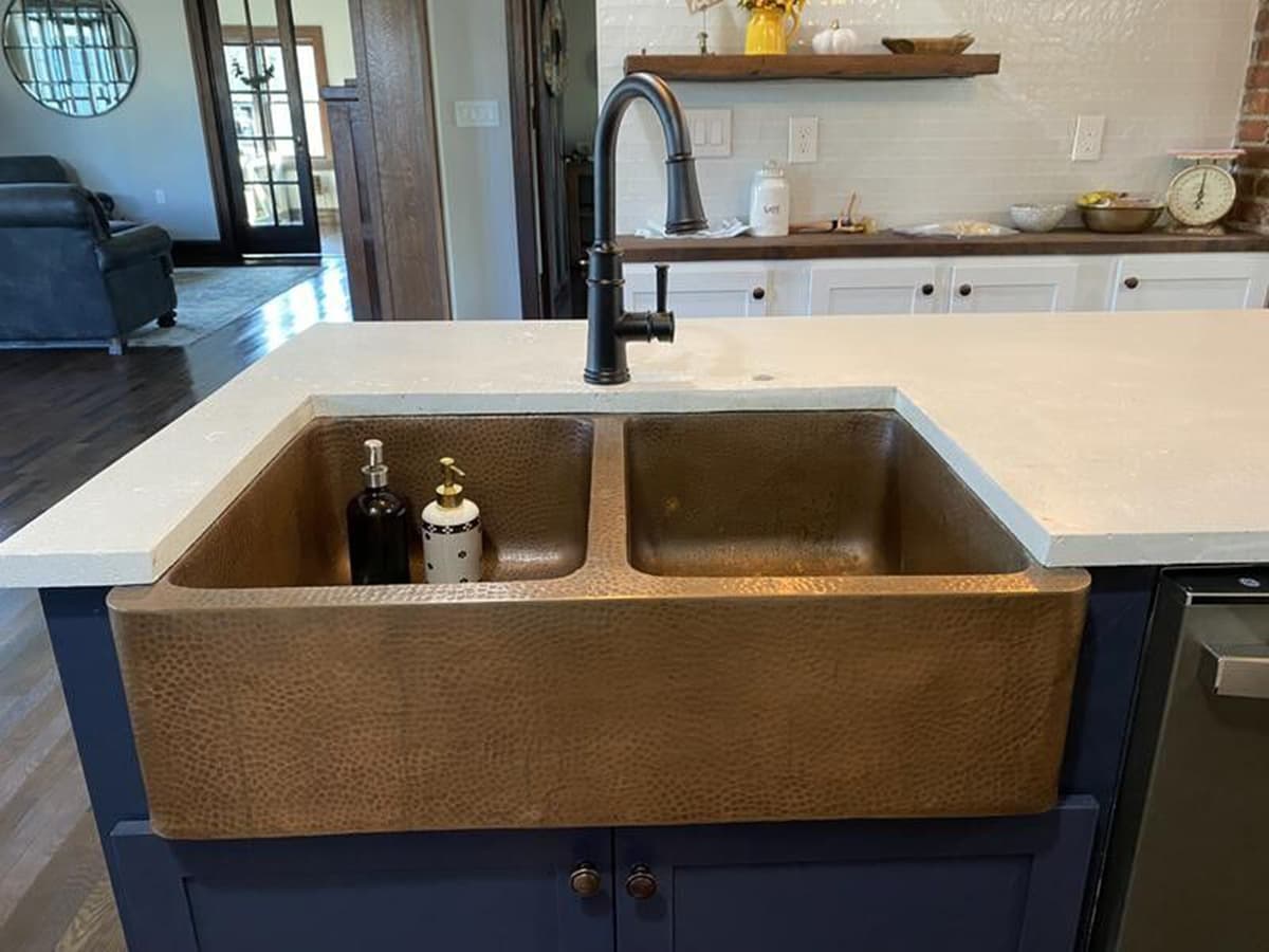 Copper kitchen sink Copper kitchen sink