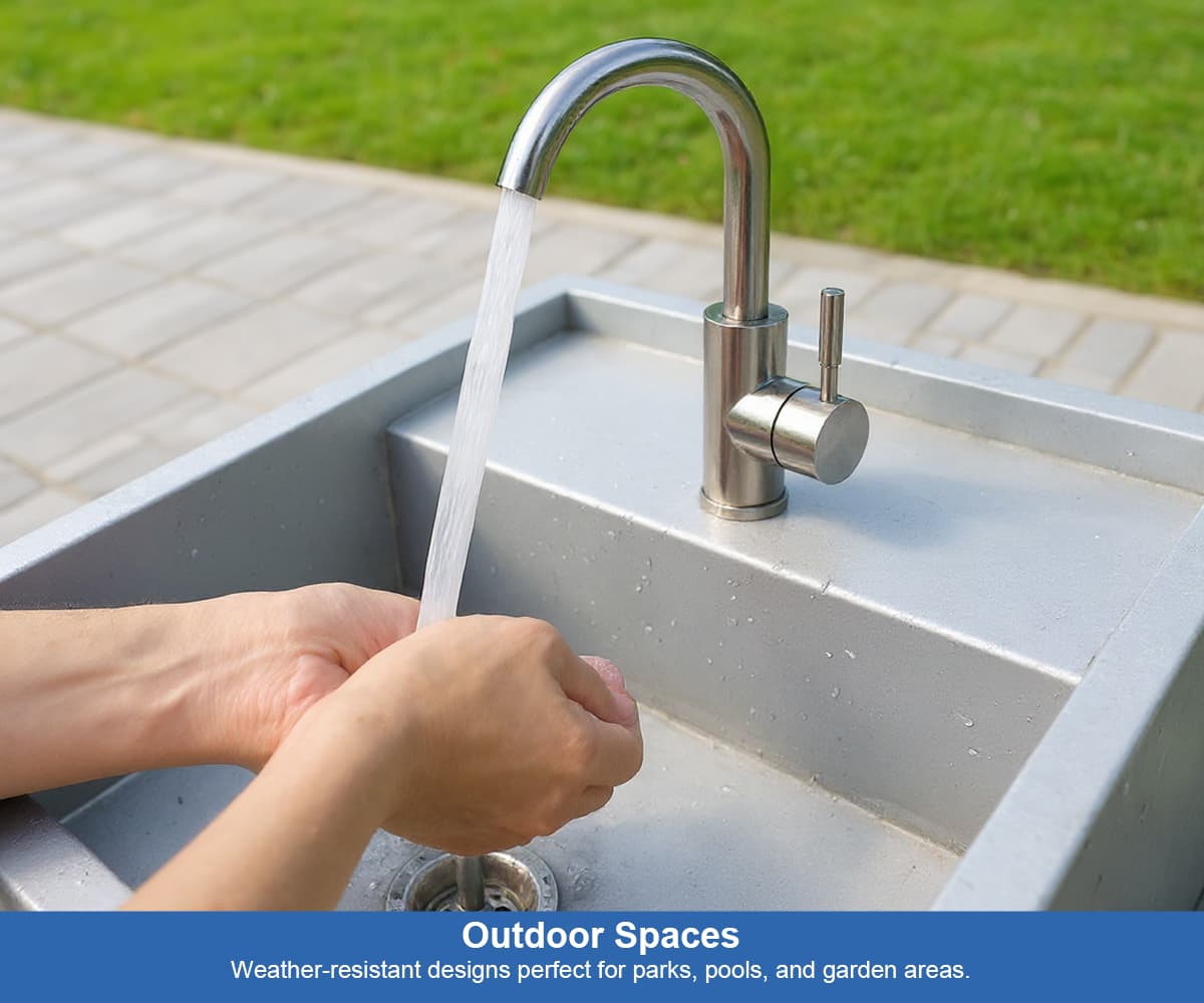 Faucet for outdoor spaces Faucet for outdoor spaces