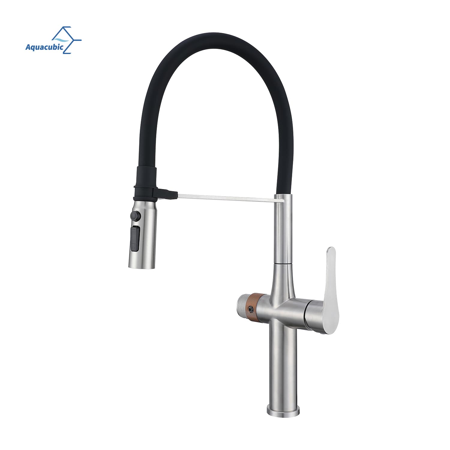 3 in 1 Kitchen Sink Faucet with Pull Out Sprayer, 3 Way Kitchen Faucet, Cold and Hot Water Mixer, Drinking Water Faucet, Magnetic Docking 3 in 1 Kitchen Sink Faucet with Pull Out Sprayer, 3 Way Kitchen Faucet, Cold and Hot Water Mixer, Drinking Water Faucet, Magnetic Docking