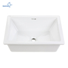 Aquacubic Semi-Counter / undermount basin Rectangle Vessel ceramic wash basin