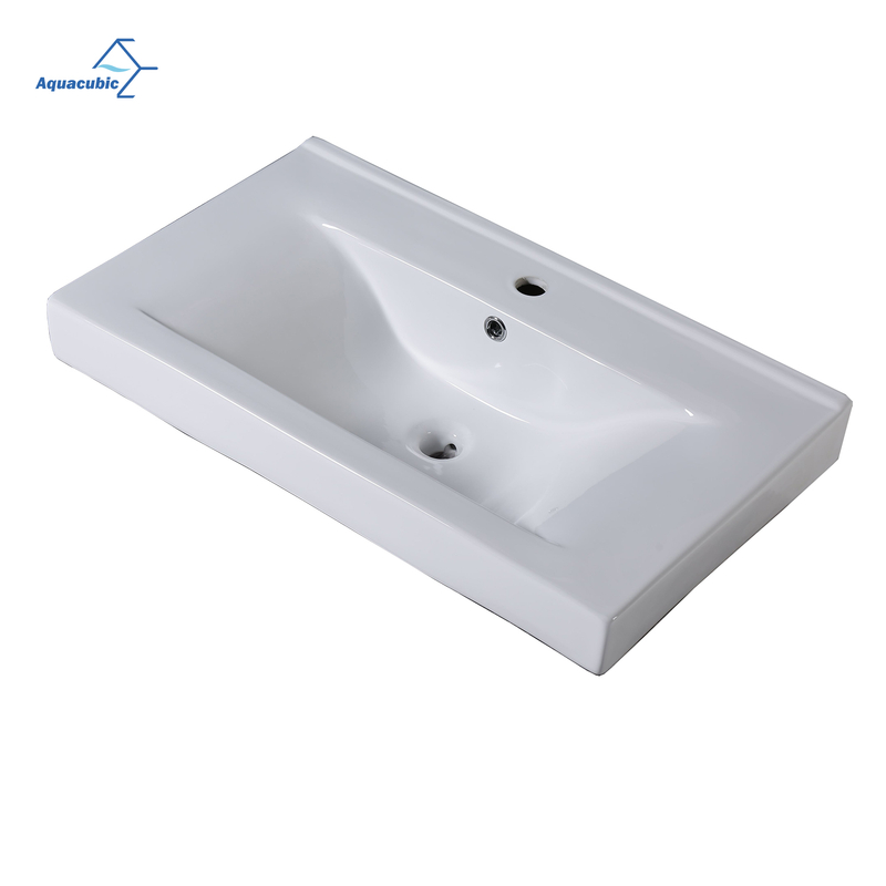 US Popular Thick Ceramic Bathroom Vanity Sinks 24 inch 47 inch rectangular Bathroom Countertop Vanity Top
