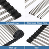 Dish Drying Rack 17.6" x 16", Over Sink Roll Up Large Dish Drainers Rack, Multipurpose Foldable Kitchen Sink Rack Mat Stainless Steel with Silicone Rims 