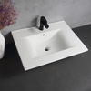 Modern Countertop UPC Vanity Drop-in Ceramic Vessel Bathroom Sink for Cabinet