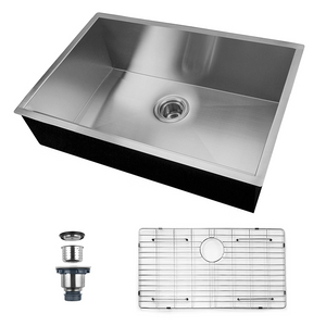 18 Gauge 304 Stainless Steel Handmade Undermount PVD Nano Kitchen Sink with Bottom Grid