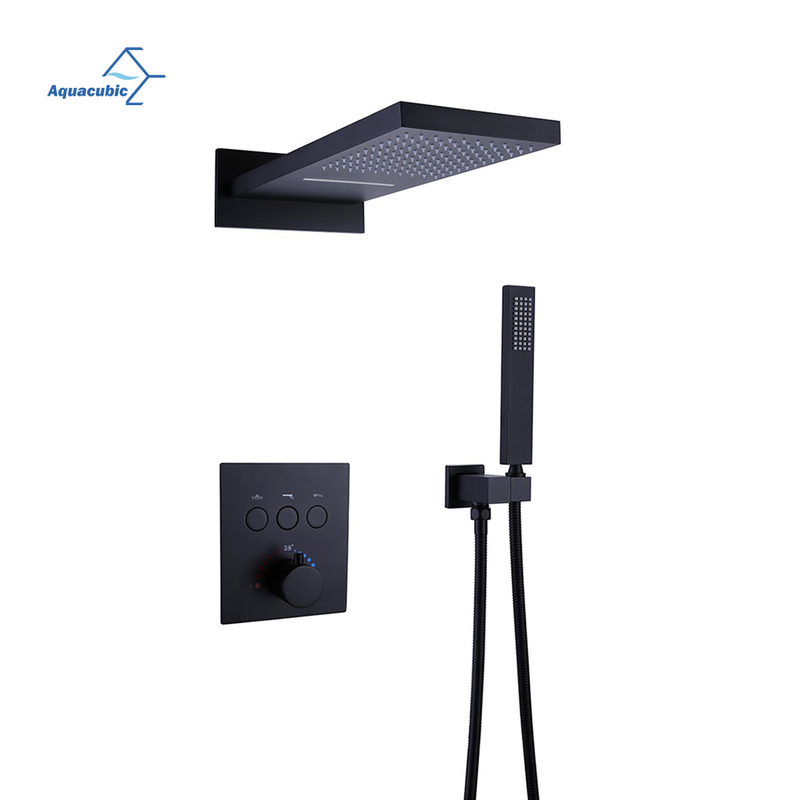 China supplier Wall Mounted 3 Functions Bath&Shower Faucet Set Rainfall Waterfall Shower System for Bathroom
