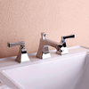 Aquacubic cUPC Solid Brass 8 inch Widespread Bathroom Sink Faucet 3 Holes Bathroom Faucet
