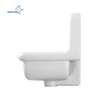 Aquacubic Ceramic Wall-Mount Laundry Utility Sink with 1.5-Inch Faucet Spacing