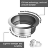 Aquacubic Garbage Disposal Plug Flange Stopper for Kitchen 3-1/2 Inch Sinks - Nano-PVD Gold Removable Tone Stainless Steel