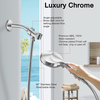 High Pressure 5 Inches Shower Head with Handheld, Shower Head 5 Spray Settings