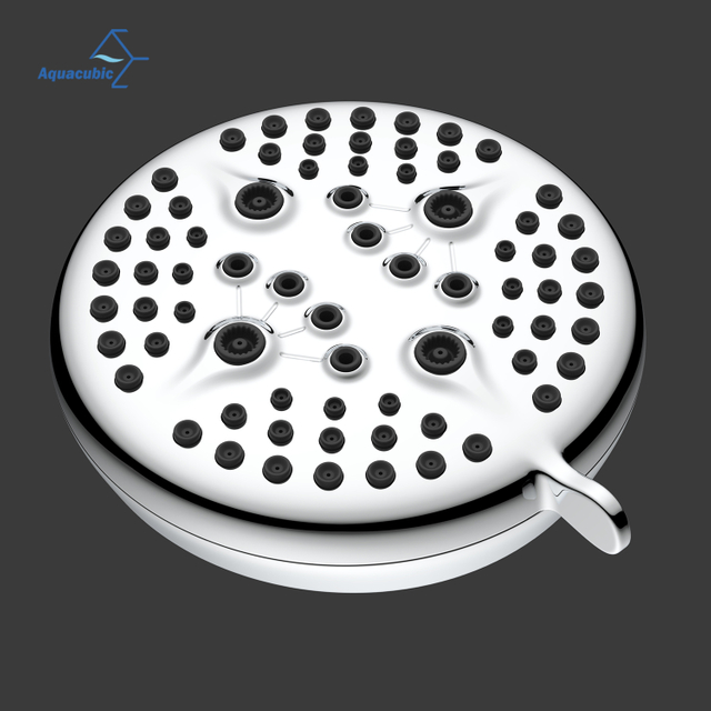 High Pressure Fixed 5 Inches 5 Spray Settings Rain Shower Head