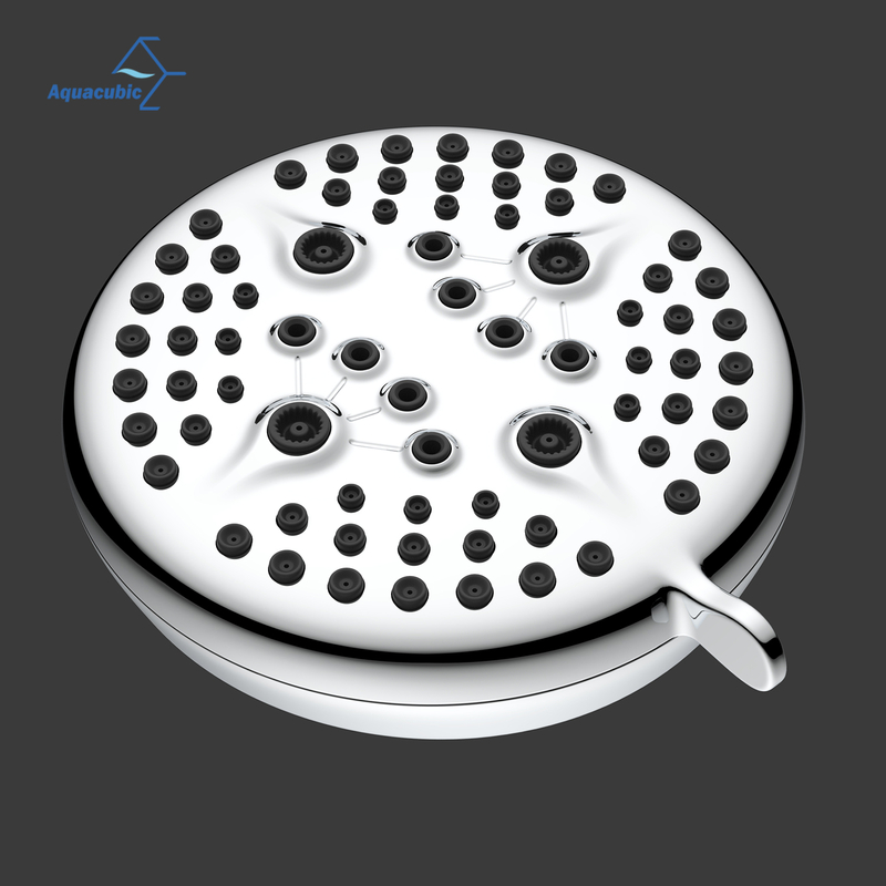High Pressure Fixed 5 Inches 5 Spray Settings Rain Shower Head