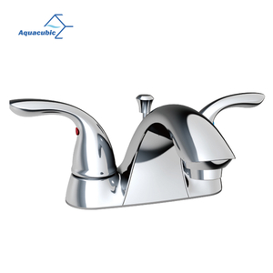 Bathroom 4 Inch Centerset Bathroom Lead-Free Two-Handle Center-Set Lavatory Basin Faucet