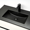 High grade Matte Black Ceramic Table Top Ceramic Vanity Bathroom Cabinet Sinks