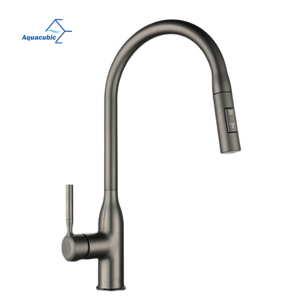 Aquacubic cUPC CE Sanitary Best Selling 2 Function Pull Down Kitchen Faucet