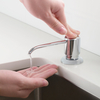 Aquacubic Chrome Kitchen Sink Soap Dispenser and Lotion Dispenser Built in Design Sink Soap Dispenser