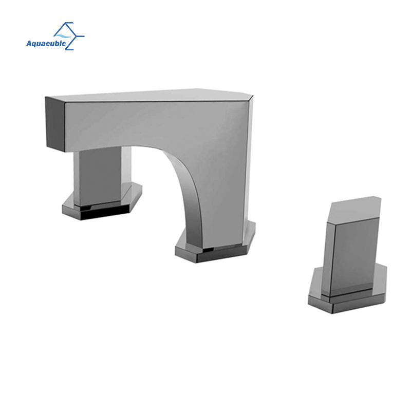 Classic Design Bath 3 Holes Brass cUPC Double Handle 8" Widespread Bathroom Faucet 