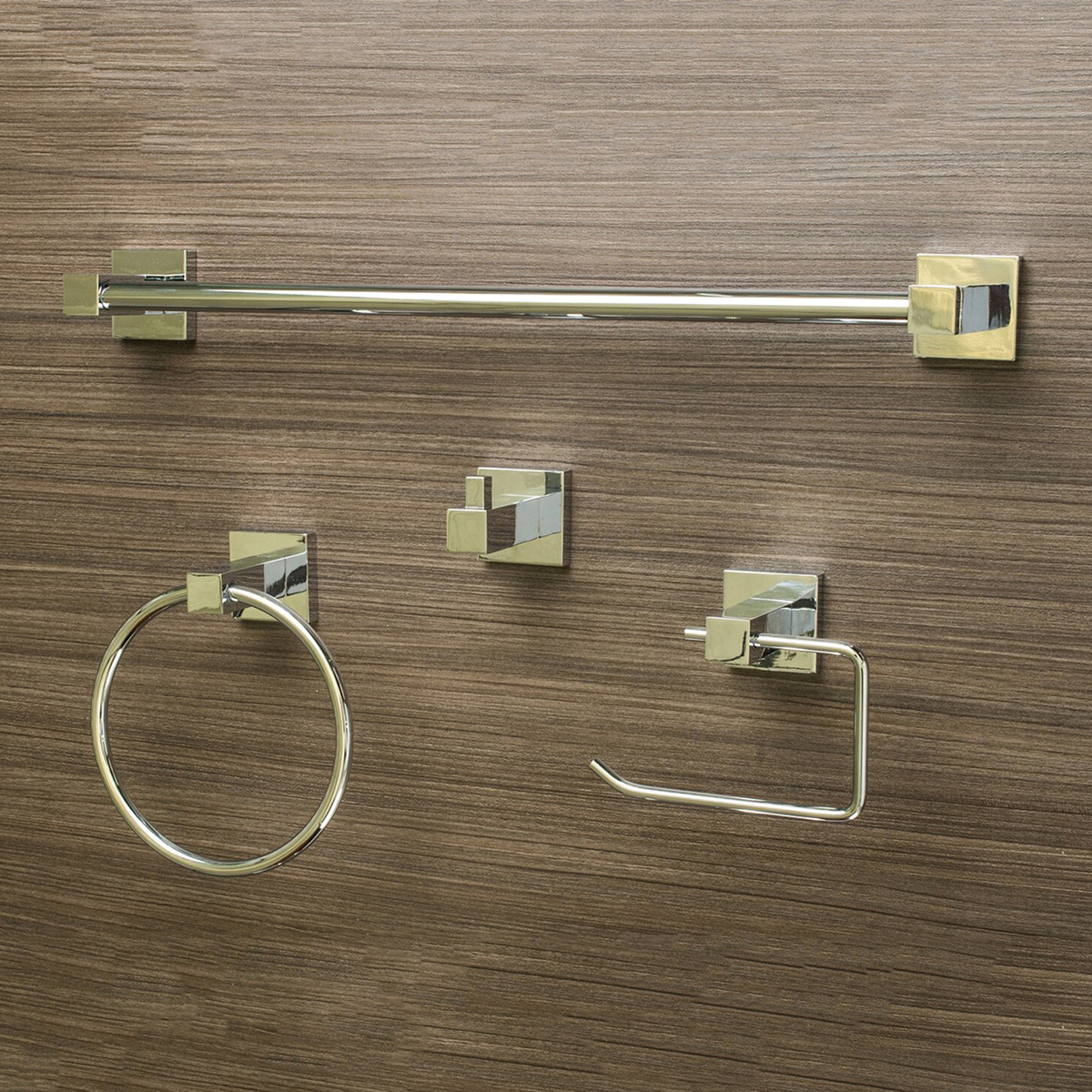 China Manufacturer Low Cost Zinc Alloy 4 Piece Bathroom Hardware Set Bathroom Accessories