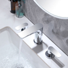 Aquacubic cupc Three Holes 8 inch Widespread Bathroom Wash Basin Faucet