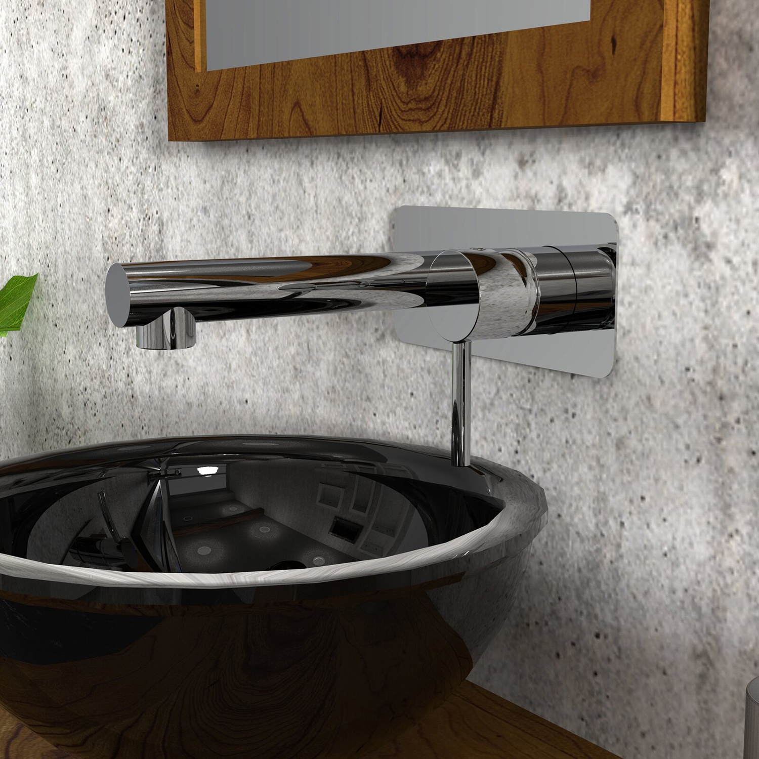 High Quality Factory Bathroom Brass Wall Mounted Hot Cold Single handle Basin Mixer Tap