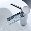 High Quality CUPC Certified Waterfall Spout Lavatory Washroom Bathroom Sink Faucet Mixer Tap