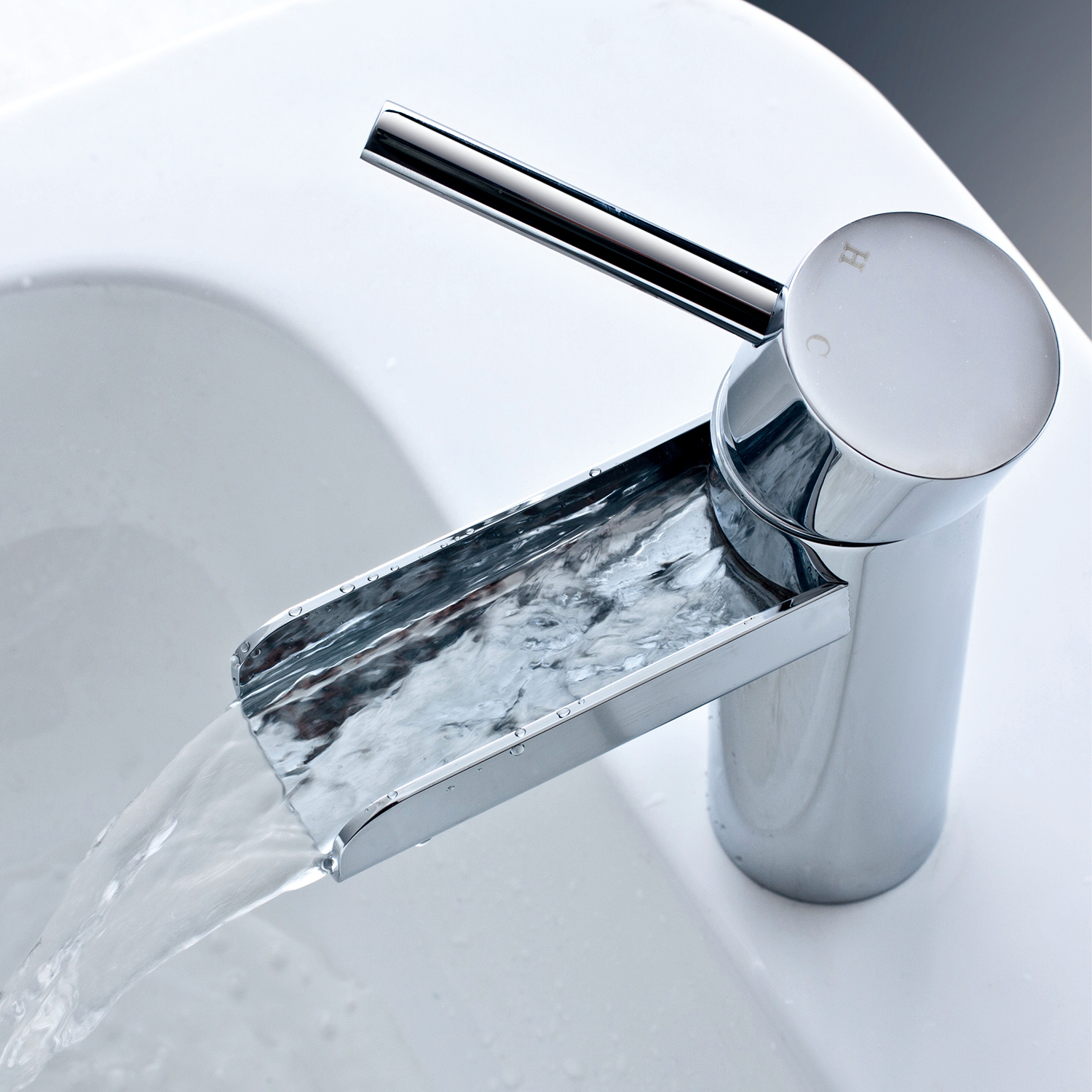 High Quality CUPC Certified Waterfall Spout Lavatory Washroom Bathroom Sink Faucet Mixer Tap
