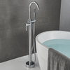 Aquacubic High Flow Bathroom Bathtub Faucet Hot Cold Freestanding Bath Tub Faucet with Hand Shower