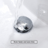 Chrome Finish Solid Brass Bathroom Sink Drain without Overflow