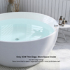 cUPC North America luxury Round Bathroom Soaking Tubs Classic Soaking Acrylic Freestanding Bathtub Hot Bath Tub