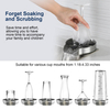 High-quality 304 stainless steel glass rinser Silver cup rinser for sink Stainless Steel Kitchen Faucet Sink Accessories, Baby Bottle Washer