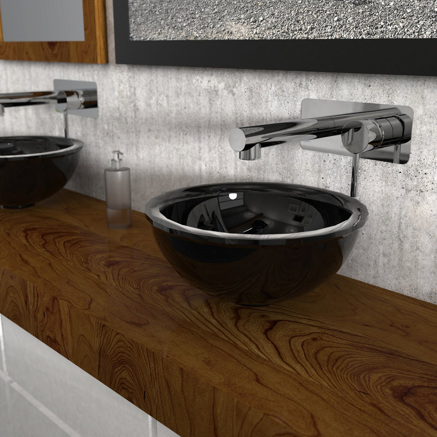 High Quality Factory Bathroom Brass Wall Mounted Hot Cold Single handle Basin Mixer Tap