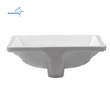 Modern Home White Rectangular Cupc Rectangle Undercounter Ceramic Bathroom Sink Hand Wash Basin For Washroom Accessories