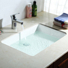 Rectangular Undermount Lavatory Wash Basin Ceramic Free Spare Parts bathroom Sinks