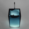 Pedestal sink solid surface hand wash basin resin floor standing washbasin
