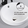 Chrome Finish Solid Brass Bathroom Sink Drain without Overflow