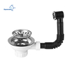 Aquacubic Kitchen Sink Strainer and Stopper Combo Basket Replacement for Standard 3-1/2 inch Drain