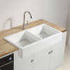 Good Quality 30" x 19" White Fireclay Farmhouse Single Bowl Ceramic Kitchen Sink