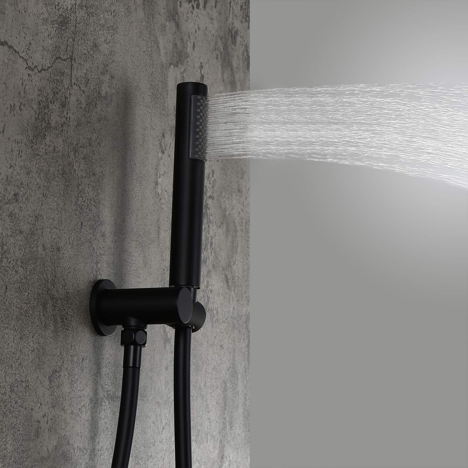 Aquacubic Ceiling Mounted Shower Head System with Handheld Shower