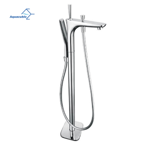 Luxury Freestanding Bathtub Faucet White Free Standing Bathtub Faucet Mixer Tap Tub Faucet with Handheld Shower