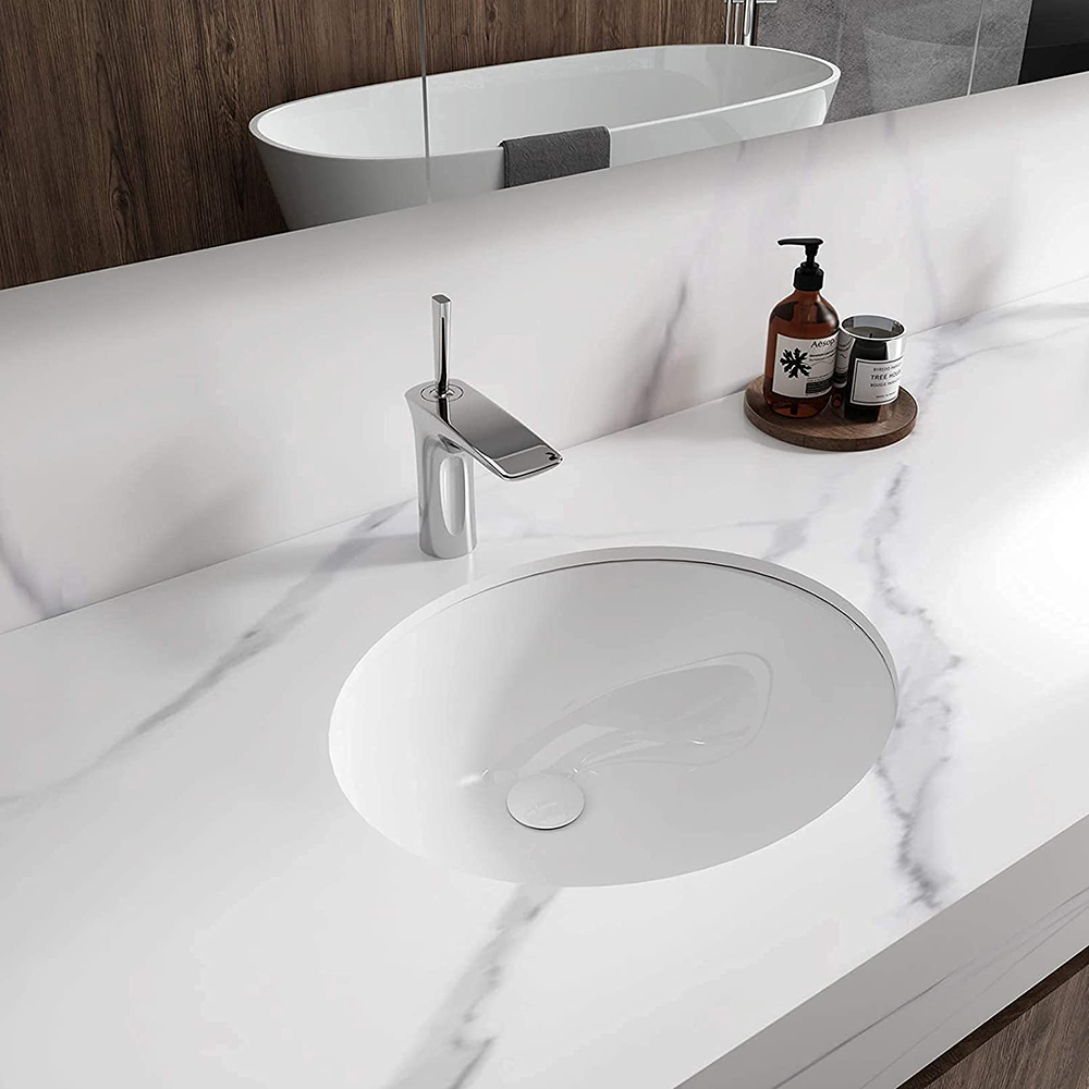 High Grade Bathroom Round Ceramic Simple Wash Basin OEM Undermount Bathroom Sink