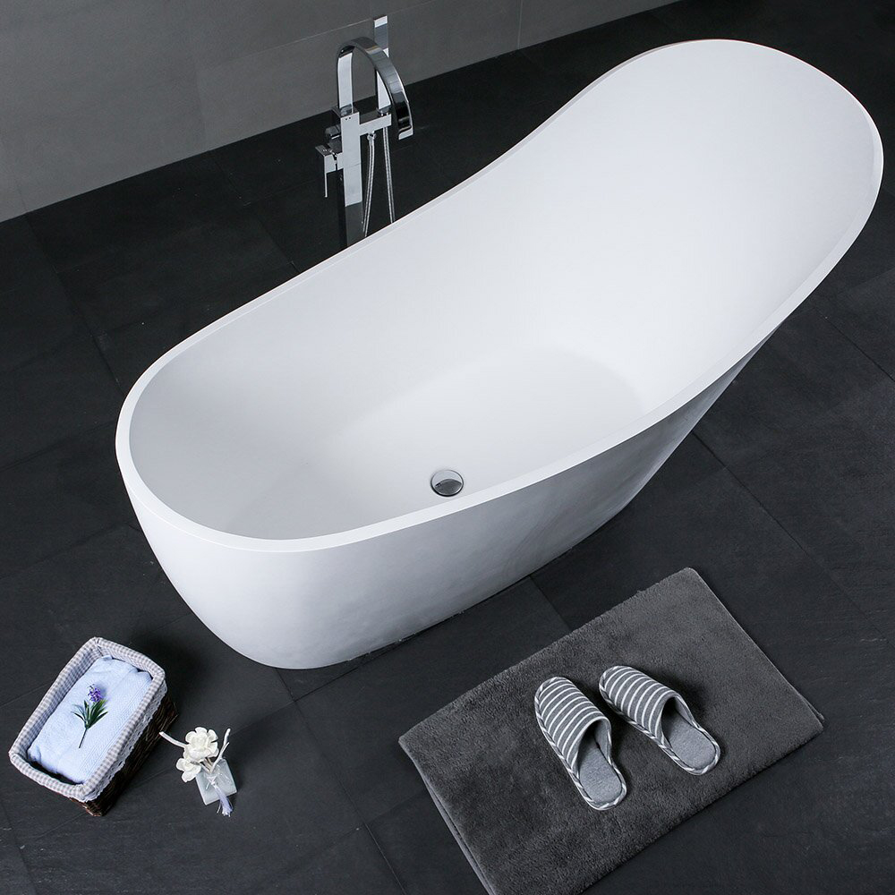New Design Modern Teen Oval Freestanding Hotel 170cm small Size Soaking Acrylic Bath Tub