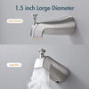 Aquacubic Shower System Wall Mounted Bath Tub & Shower Faucet Set with Push Button Diverter