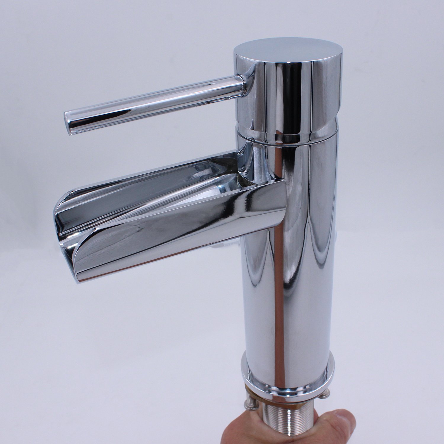 High Quality CUPC Certified Waterfall Spout Lavatory Washroom Bathroom Sink Faucet Mixer Tap