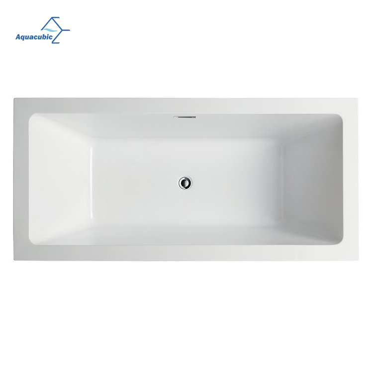 Luxury Contemporary Design 67 Inch Bathtub Acrylic Soaking SPA Tub with Overflow and Drain