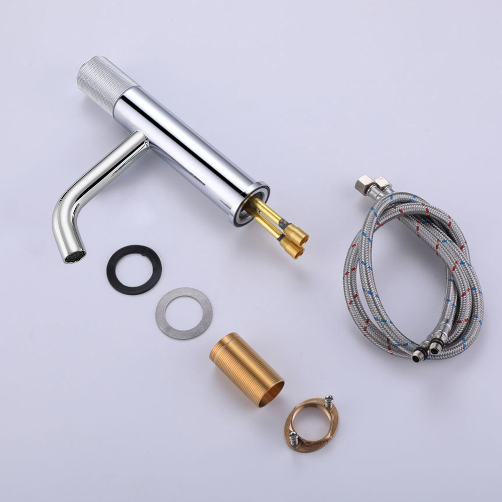 Factory Supply cUPC Hot Cold Water Single Round Handle Basin Mixer Deck Mounted Wash Basin Faucet Bathroom Taps