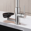 2026 New Design Stainless Steel Pull-Out Kitchen Faucet with Glass Rinser